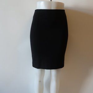 SONIA SPECIALE BLACK WOOL PENCIL SKIRT 40 US/4 *